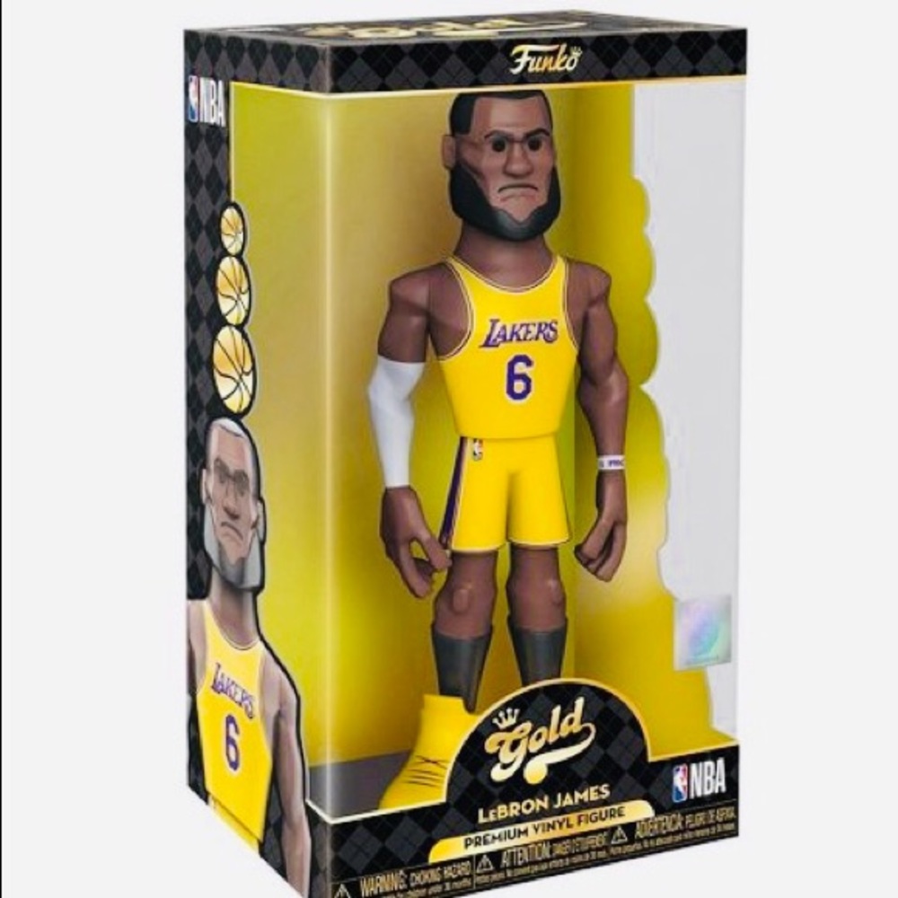 Funko POP Gold - LeBron James NBA Los Angeles Lakers - 12 Inch Figure